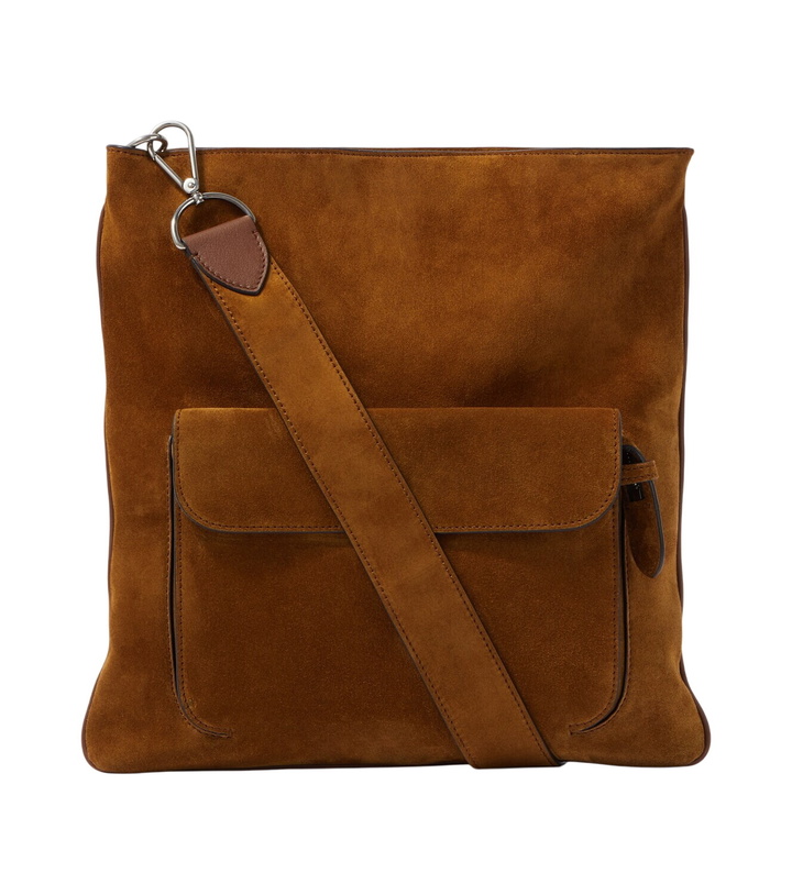 Photo: Métier Slide suede messenger bag