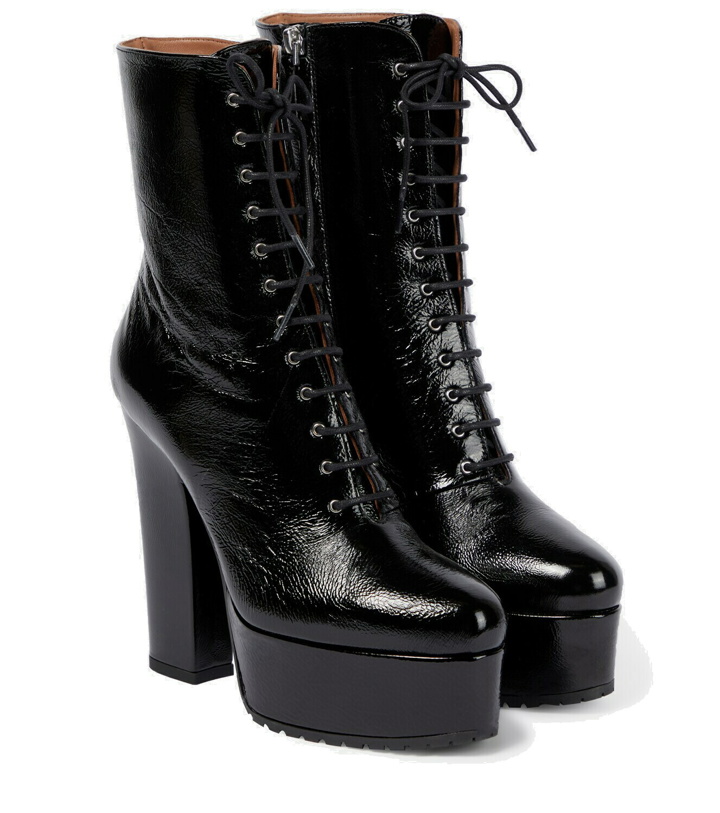 Photo: Alaïa Plateau leather platform ankle boots