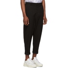 AMI Alexandre Mattiussi Black Oversized Carrot Trousers