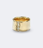 Suzanne Kalan Milli 18kt gold ring with diamonds