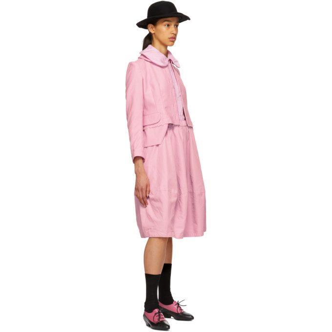 Comme des Garcons Comme des Garcons Pink Round Collar Jacket