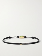 LUIS MORAIS - 14-Karat Gold, Cord and Enamel Bracelet