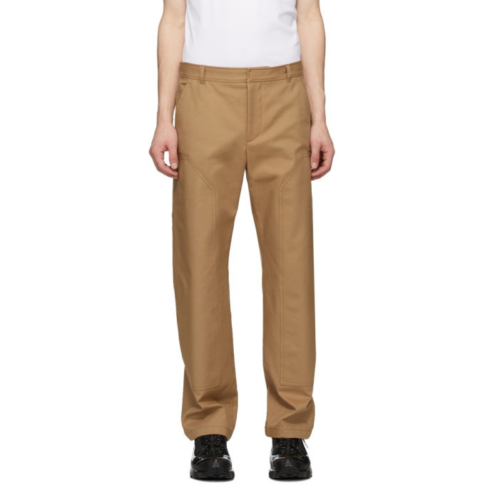 Photo: Burberry Tan Cotton Twill Tailored Trousers