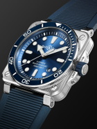 Bell & Ross - BR-03 Diver Automatic Stainless Steel Watch, Ref. BR03A-D-BLU-ST/SRB