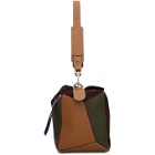Loewe Brown and Khaki XL Puzzle Messenger Bag