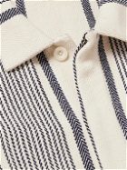 SMR Days - Talamanca Striped Cotton-Jacquard Jacket - Neutrals