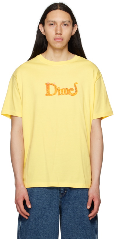 Photo: Dime Yellow Classic Cat T-Shirt