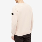 Stone Island Men's Garment Dyed Crew Sweat in Antique Rose