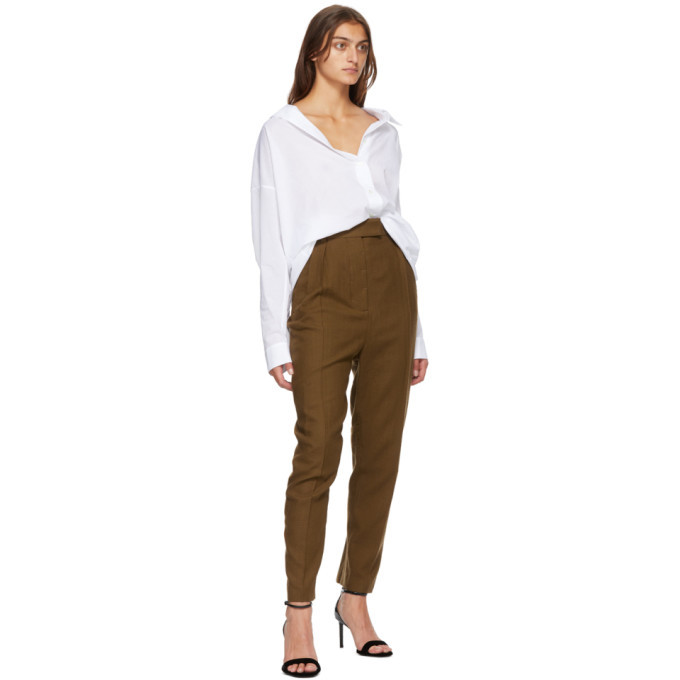 Haider Ackermann Brown Wool Meditation Trousers