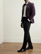 Kingsman - Slim-Fit Shawl-Collar Cotton-Velvet Tuxedo Jacket - Purple