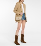 Saint Laurent - Lukas Western 40 suede boots