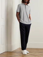 Mr P. - Cotton-Piqué Polo Shirt - Gray