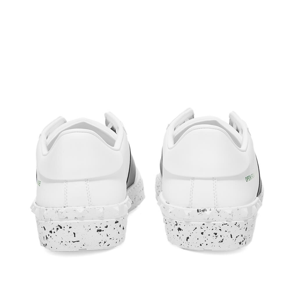 Valentino Men's Open for a Change Low Sneakers in Wht&Blck
