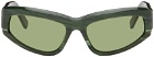 RETROSUPERFUTURE Green Motore Sunglasses