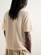 Corridor - Pointelle-Knit Mercerized Pima Cotton Shirt - Neutrals