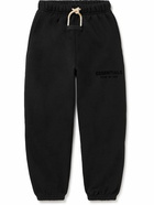 Fear of God Essentials Kids - Logo-Appliquéd Cotton-Blend Jersey Sweatpants - Black