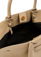 Demellier The Midi New York Grained Leather Tote bag - Taupe - One Size