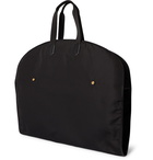 TOM FORD - Leather-Trimmed Nylon Garment Bag - Black