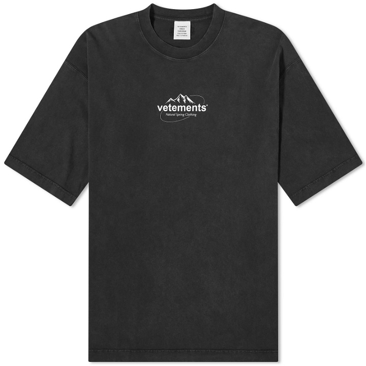 Photo: Vetements Men's Spring Water Logo T-Shirt in Black