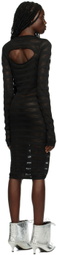 1XBLUE SSENSE Exclusive Black Tease Minidress