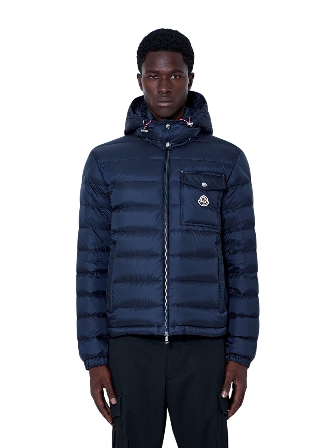 Moncler Men's Lagdei BondedWaffle Knit Jacket in Navy Moncler