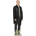 Rick Owens Black Geo Jumbo Brother Coat