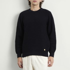 Armor-Lux Men's Waffle Knit Jumper in Navy