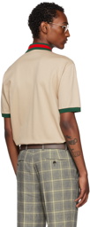 Gucci Beige GG Polo