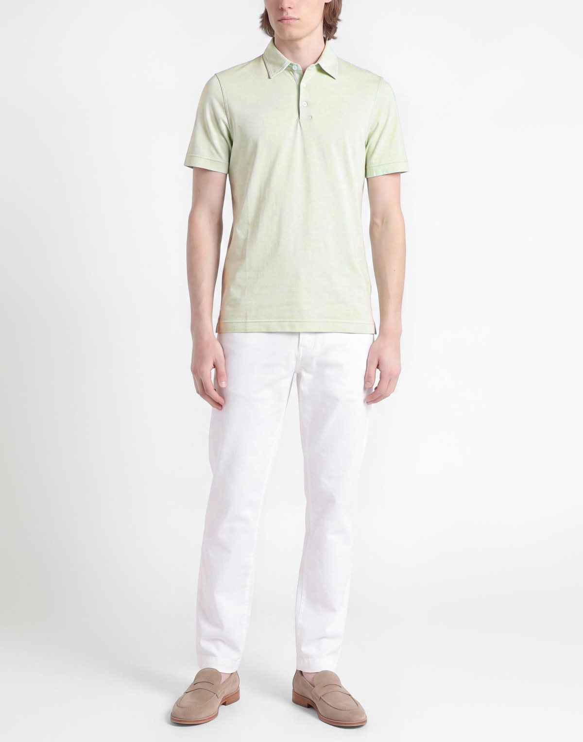Fedeli Mens Polo shirt Light in Green