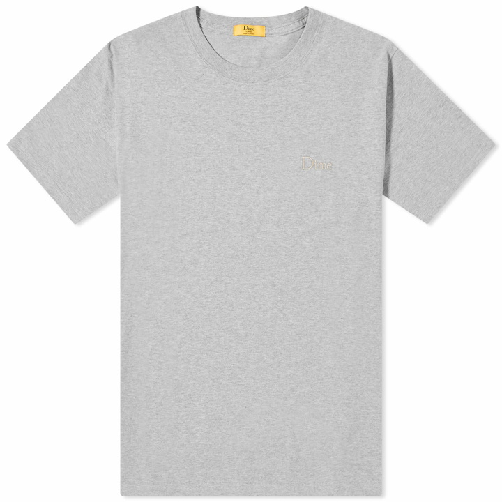 Photo: Dime Men's Classic Small Logo T-Shirt in Heather Grey