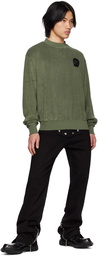 Youths in Balaclava Green Patch Sweatshirt