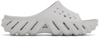 Crocs Gray Echo Slides