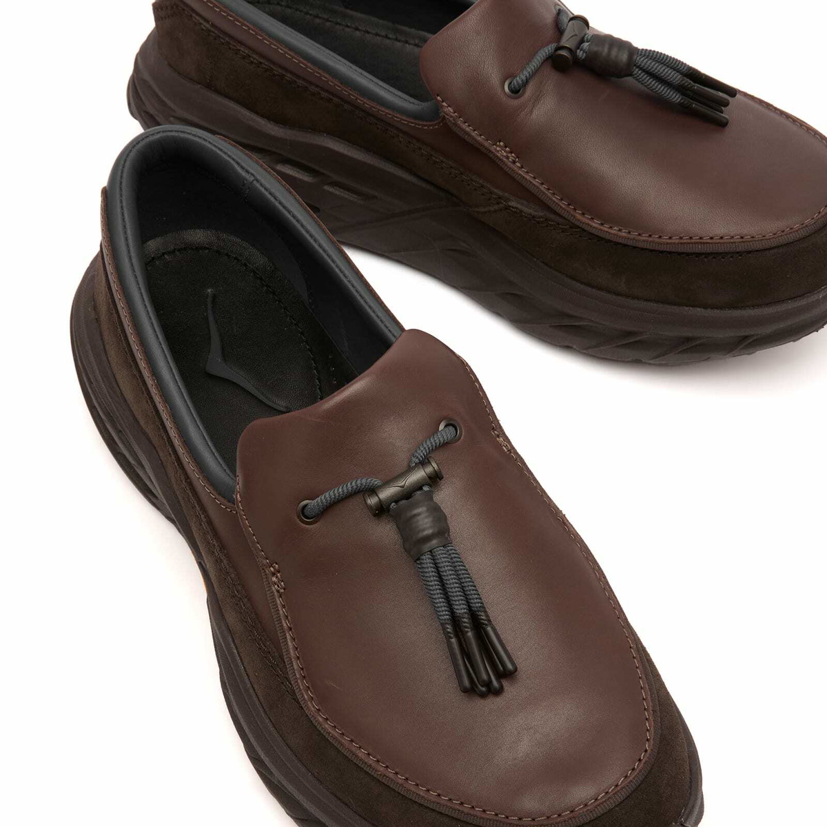 HOKA ONE ONE U Speed Loafer in Walnut/Cast Iron
