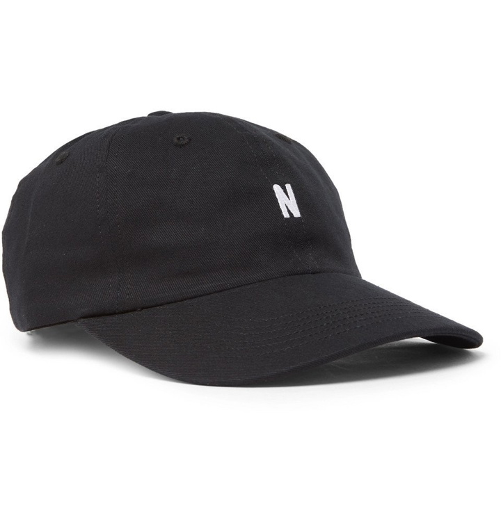 Photo: Norse Projects - Logo-Embroidered Cotton-Twill Baseball Cap - Men - Black