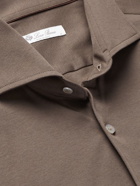 Loro Piana - Andrew Slim-Fit Cotton-Jersey Shirt - Brown