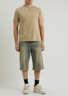 Off-white Arrow Logo Cotton T-shirt Tan