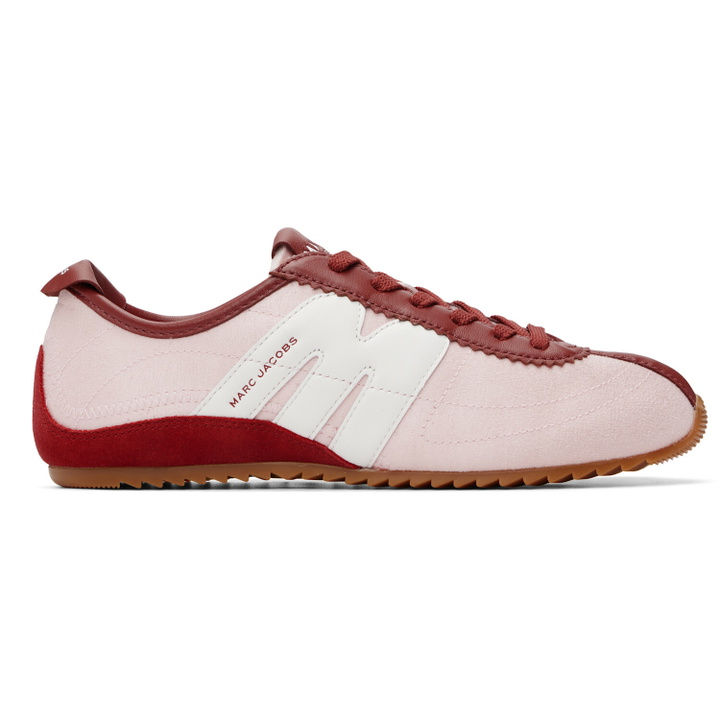 Photo: Marc Jacobs Pink 'The Brushed Satin 400 Bleecker Runner' Sneakers