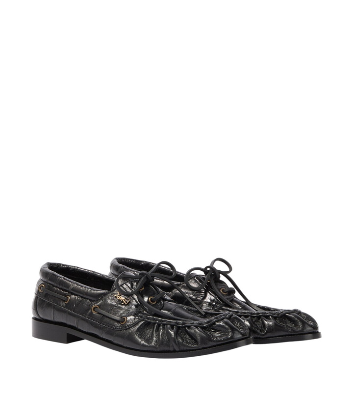 Photo: Saint Laurent Le Loafer leather boat shoes