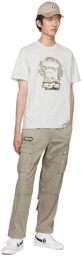 AAPE by A Bathing Ape Beige Cotton Cargo Pants