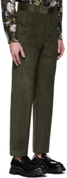 Erdem Green Corduroy Benedict Chino Trousers