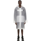 VETEMENTS Transparent Limited Edition Logo Print Raincoat