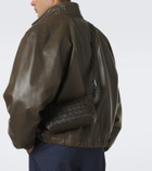 Bottega Veneta Traveler Intrecciato leather phone pouch