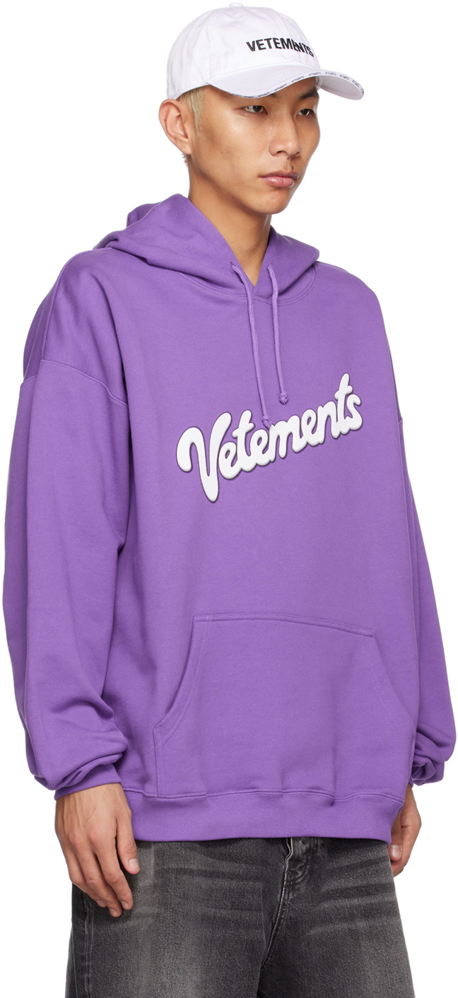 Vetements cheap purple hoodie