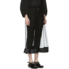 Noir Kei Ninomiya Black Tulle Wide Trousers