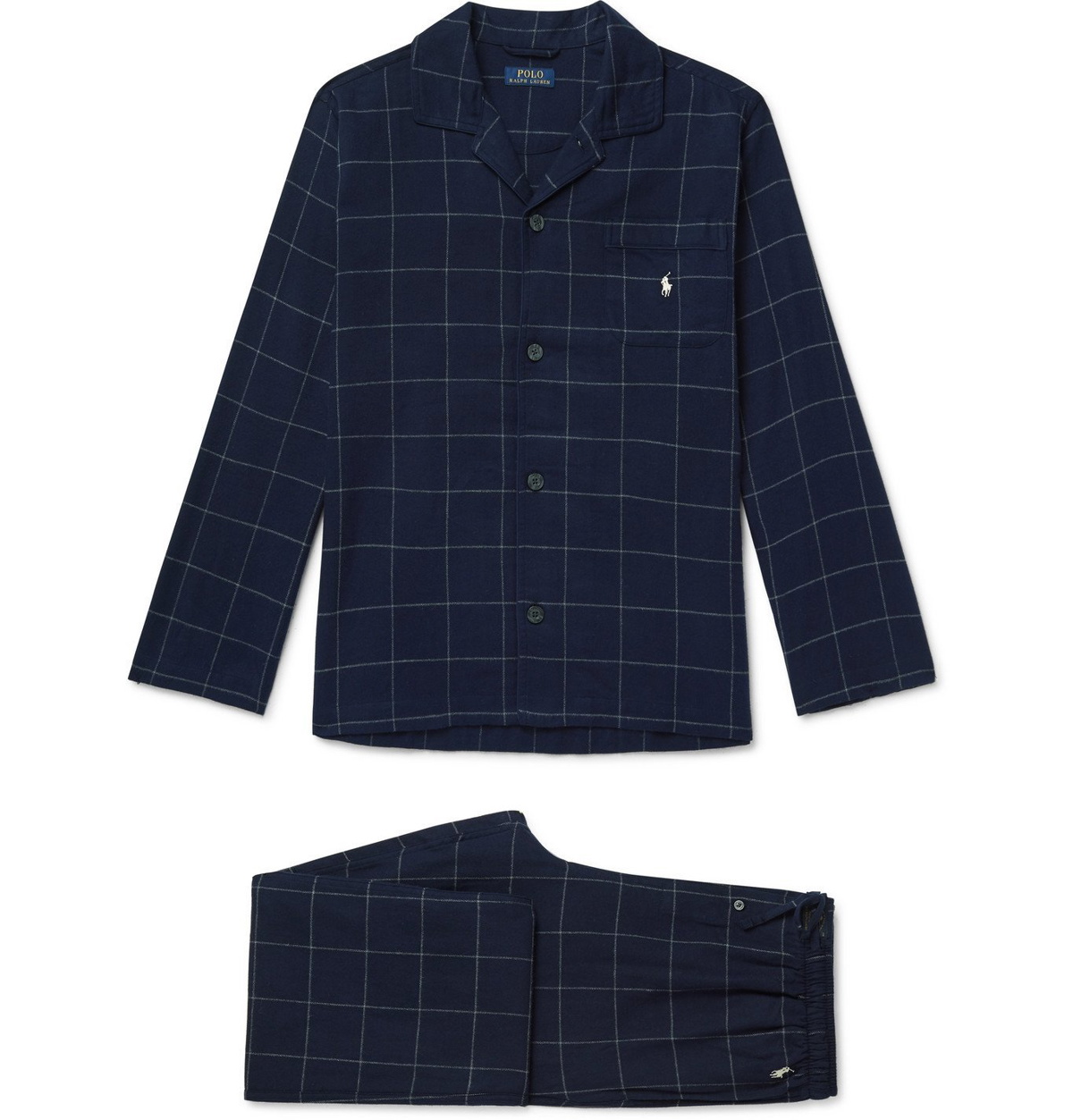 POLO RALPH LAUREN Checked Cotton-Flannel Pyjama Set for Men