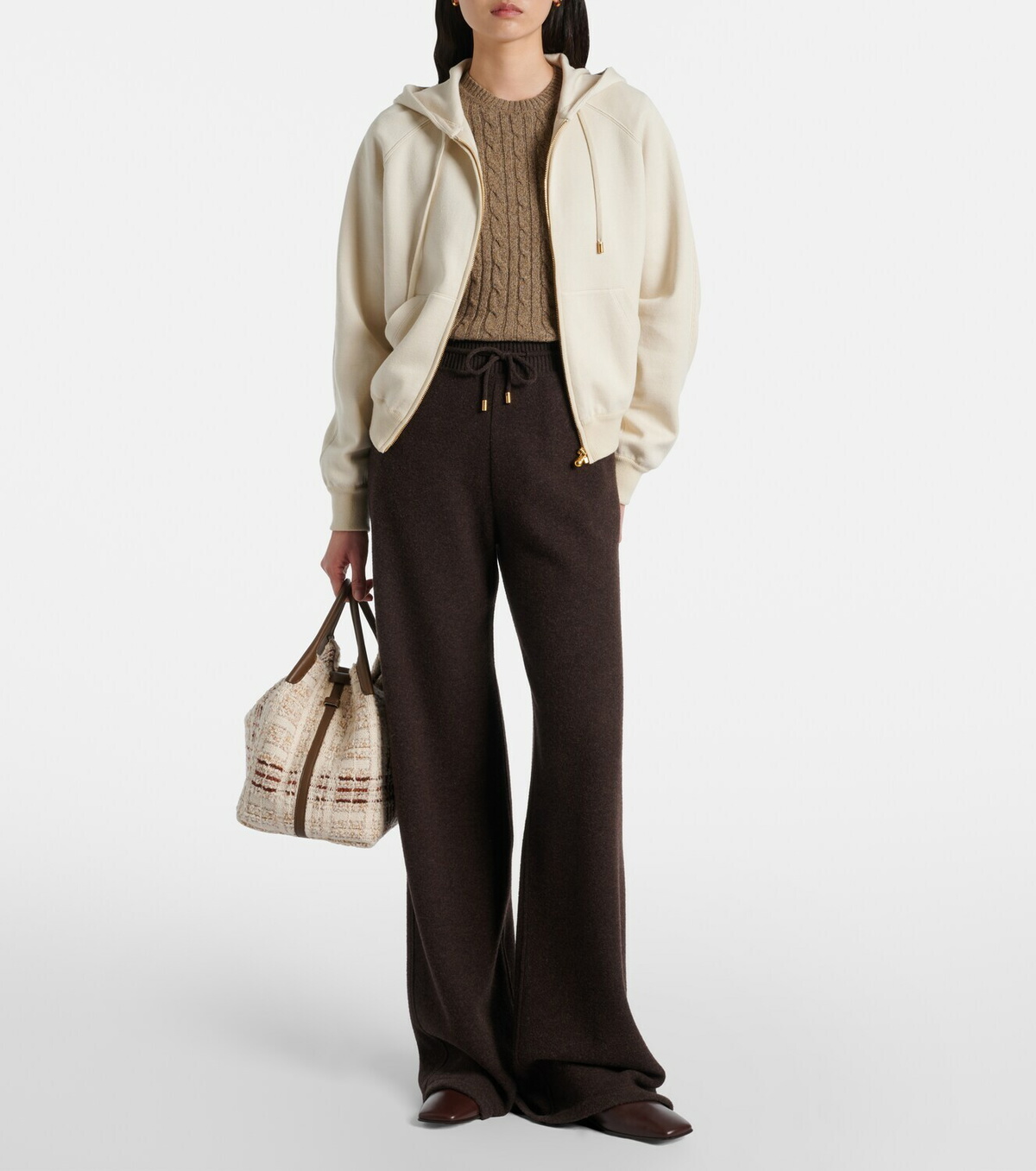 Loro Piana Viera cotton, silk, and cashmere hoodie
