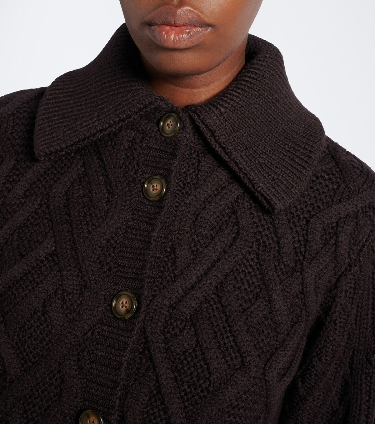 Emilia Wickstead Brinkley cable-knit wool cardigan