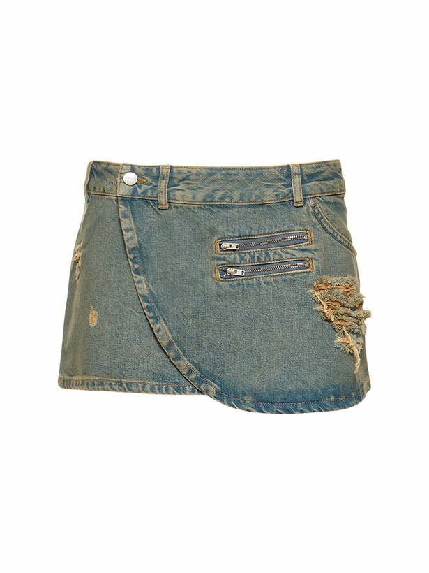 Photo: MIAOU - Hunter Cotton Denim Mini Skirt