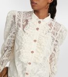 Zimmermann Lyrical cotton-blend lace blouse