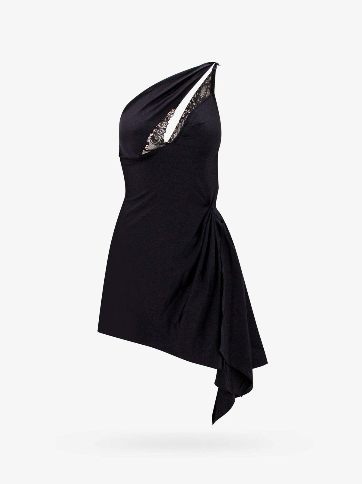 Coperni Women's Stretch Fabric Long Dress Black